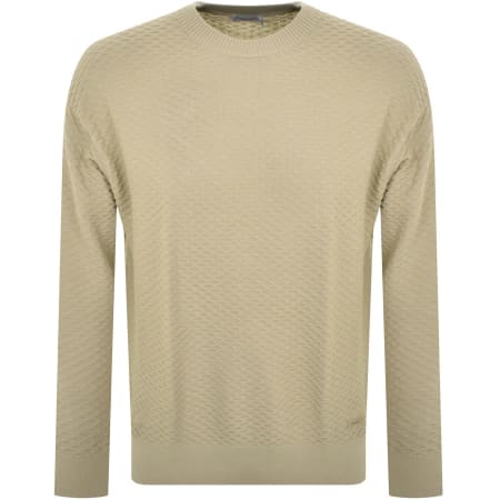 Calvin Klein Comfort Fit Jumper Beige Mainline Menswear
